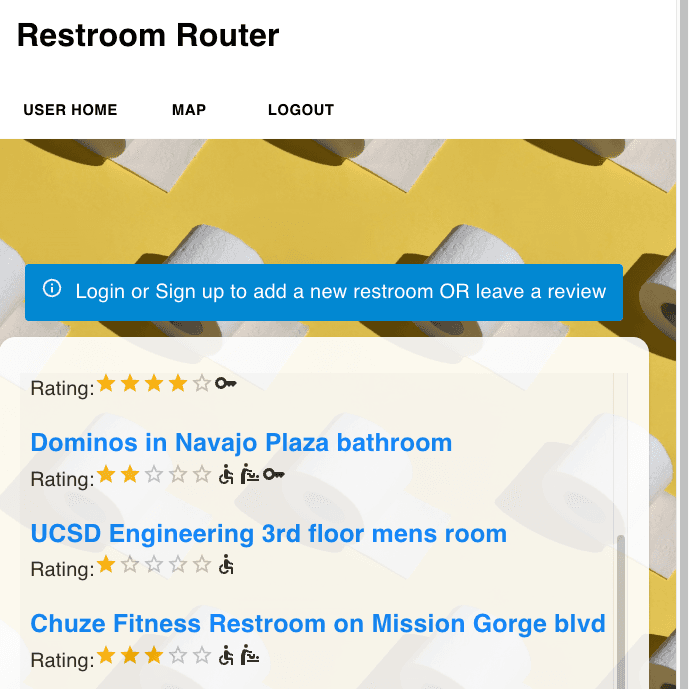 Restroom Router landing page image